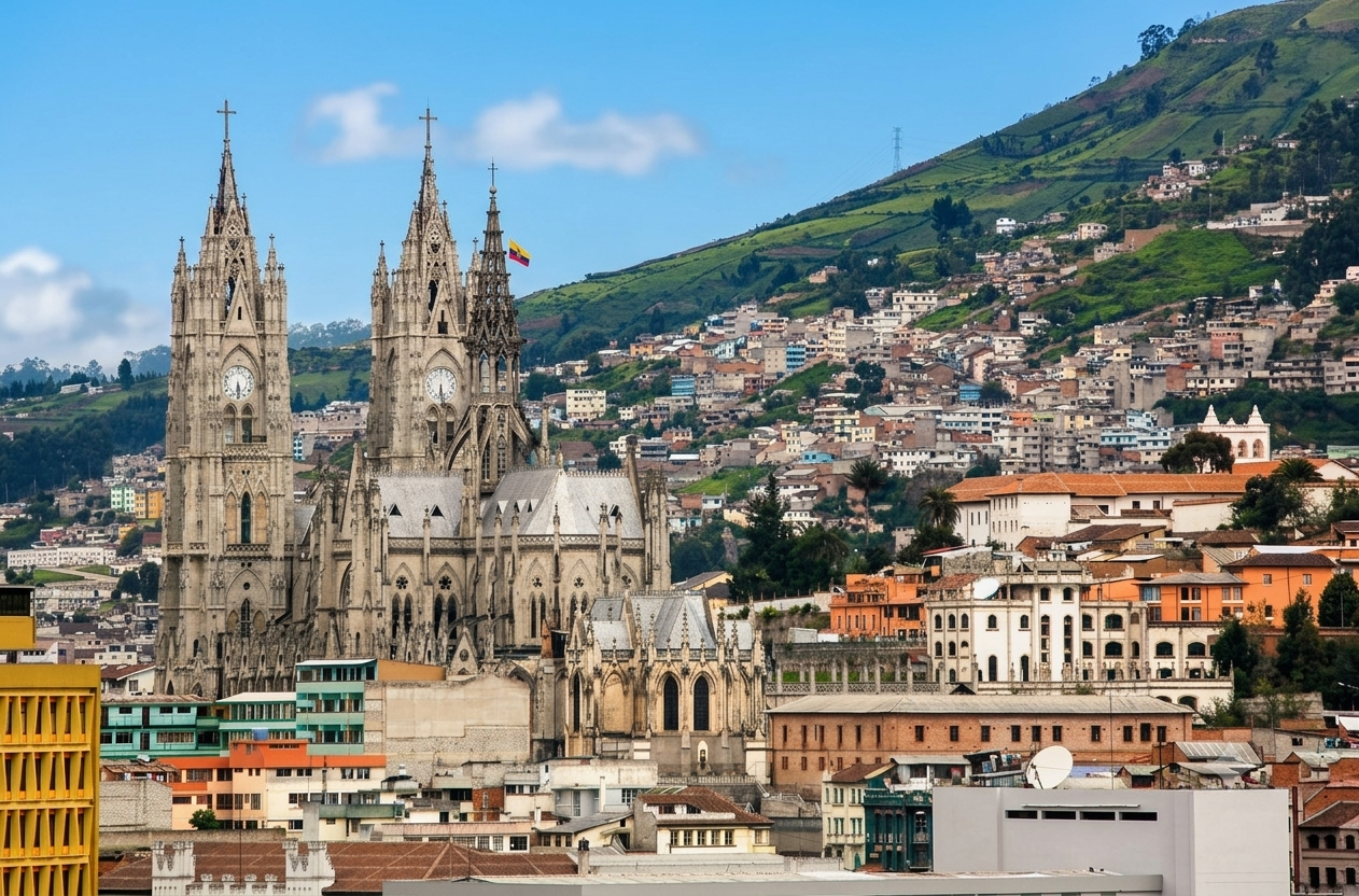 Panorámica del centro histórico de Quito